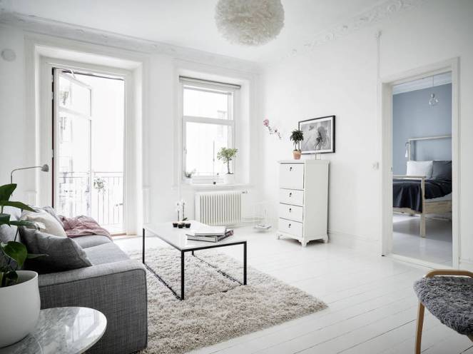 Nuetral Swedish Apartment  in Linnéstaden - simply beautiful blog