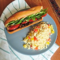 Zucchini and Mushroom Summer Sandwich